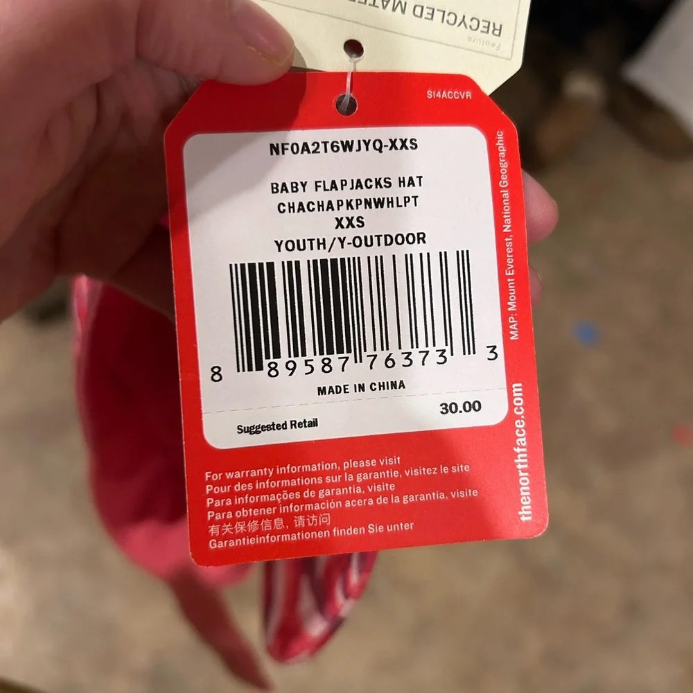 The North Face Kids Pink Patterned Hat
